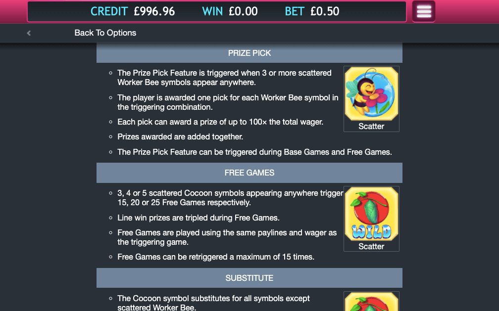 BEEZ KNEEZ ONLINE SLOT SPECIAL FEATURES EXPLAINED 